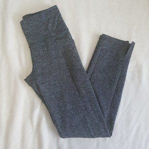 Athleta Mercer Black Herringbone Leggings Size XXS